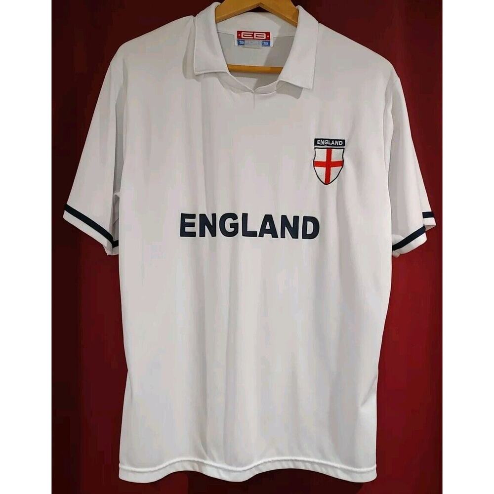 EB Sports England Soccer Jersey Polo Shirt Size Large
